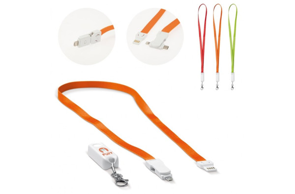 Keycord en oplaadkabel 3-in-1