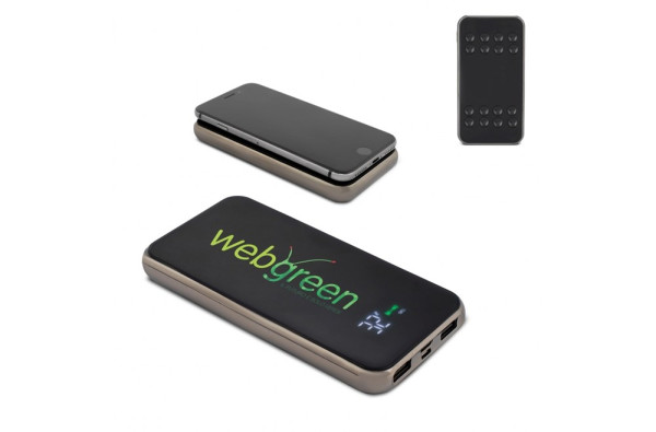 Draadloze powerbank met hoogglans oppervlak 8000mAh